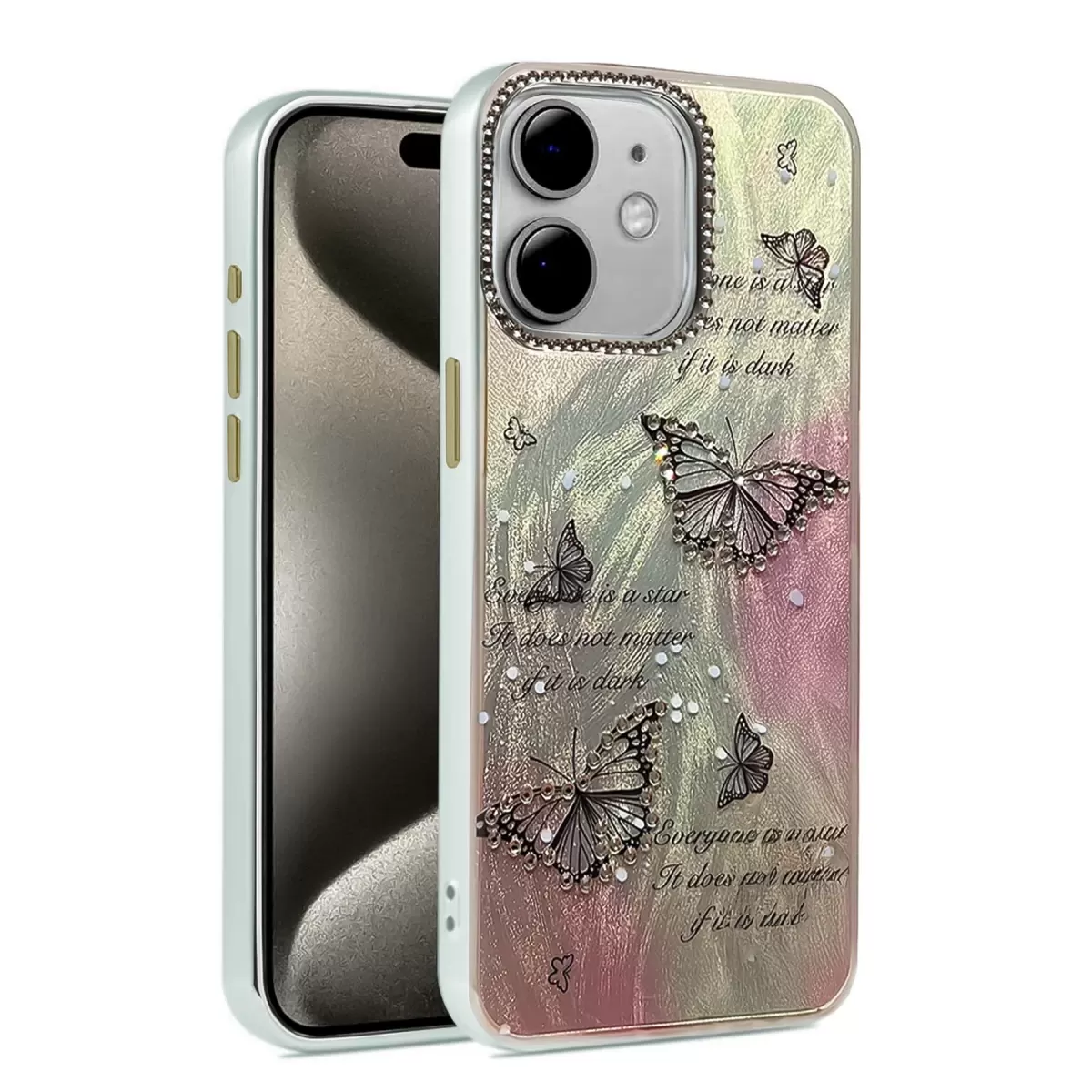 Newface Apple iPhone 11 Kılıf Blade Aynalı Desenli Kapak - Desen 6
