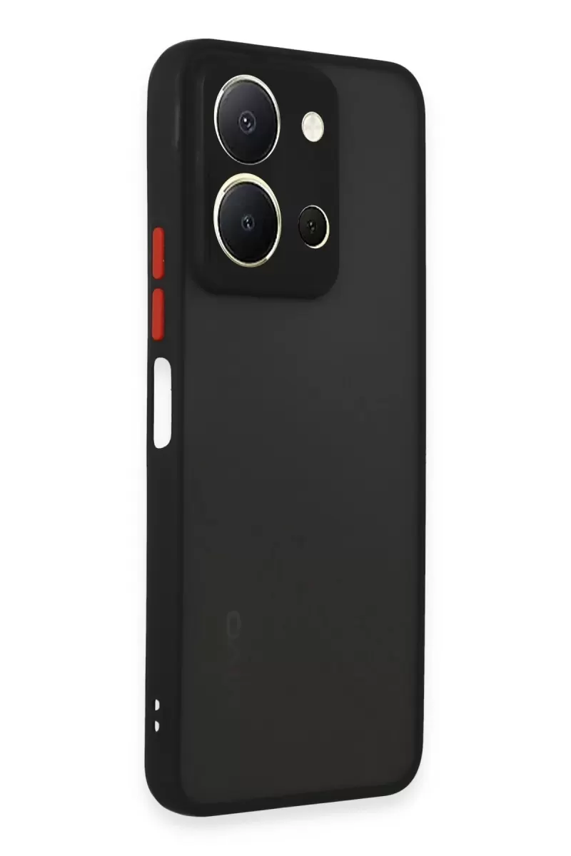 Newface Vivo Y36 Kılıf Montreal Silikon Kapak - Siyah