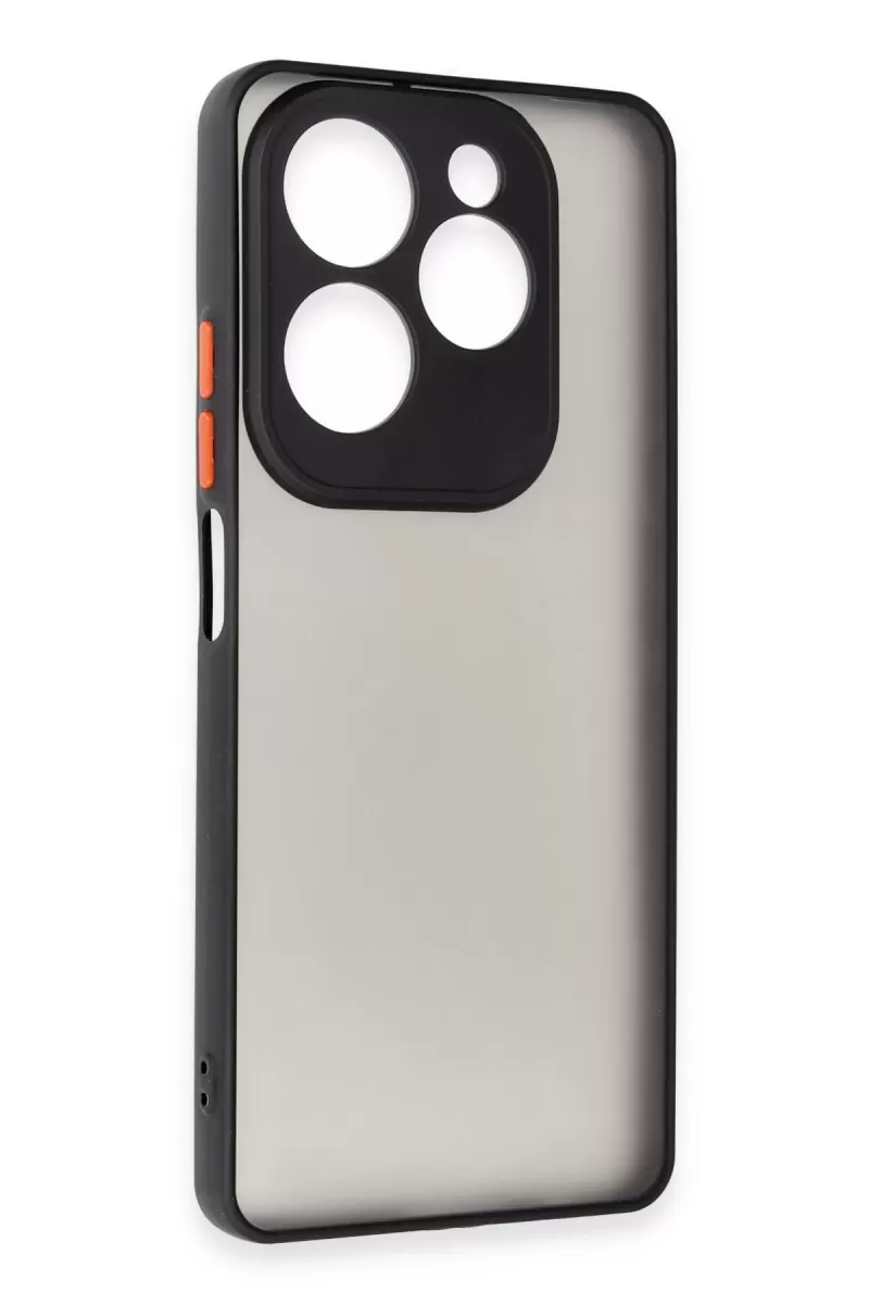 Newface İnfinix Hot 40 Pro Kılıf Montreal Silikon Kapak - Siyah