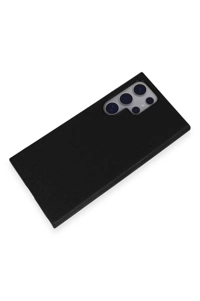 Newface Samsung Galaxy S24 Ultra Kılıf Taft Kapak - Siyah