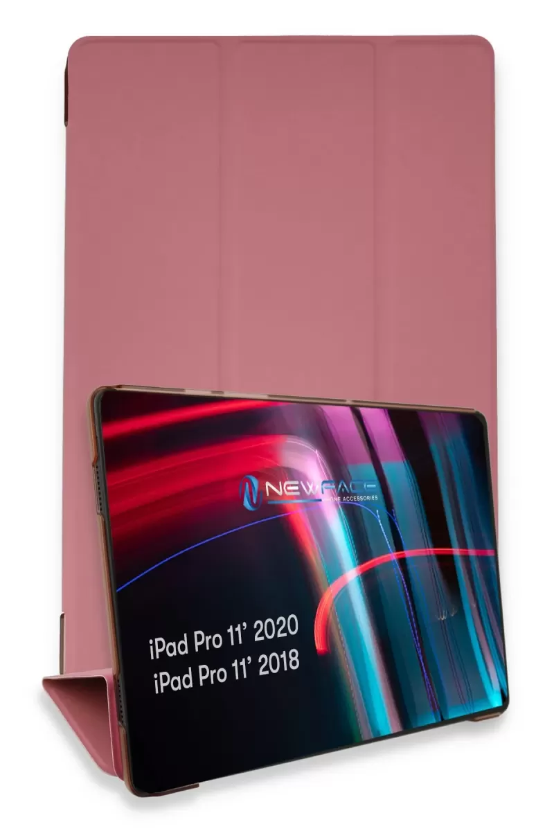 Newface Apple iPad 2022 10.9 (10.nesil) Kılıf Tablet Smart Kılıf - Pembe