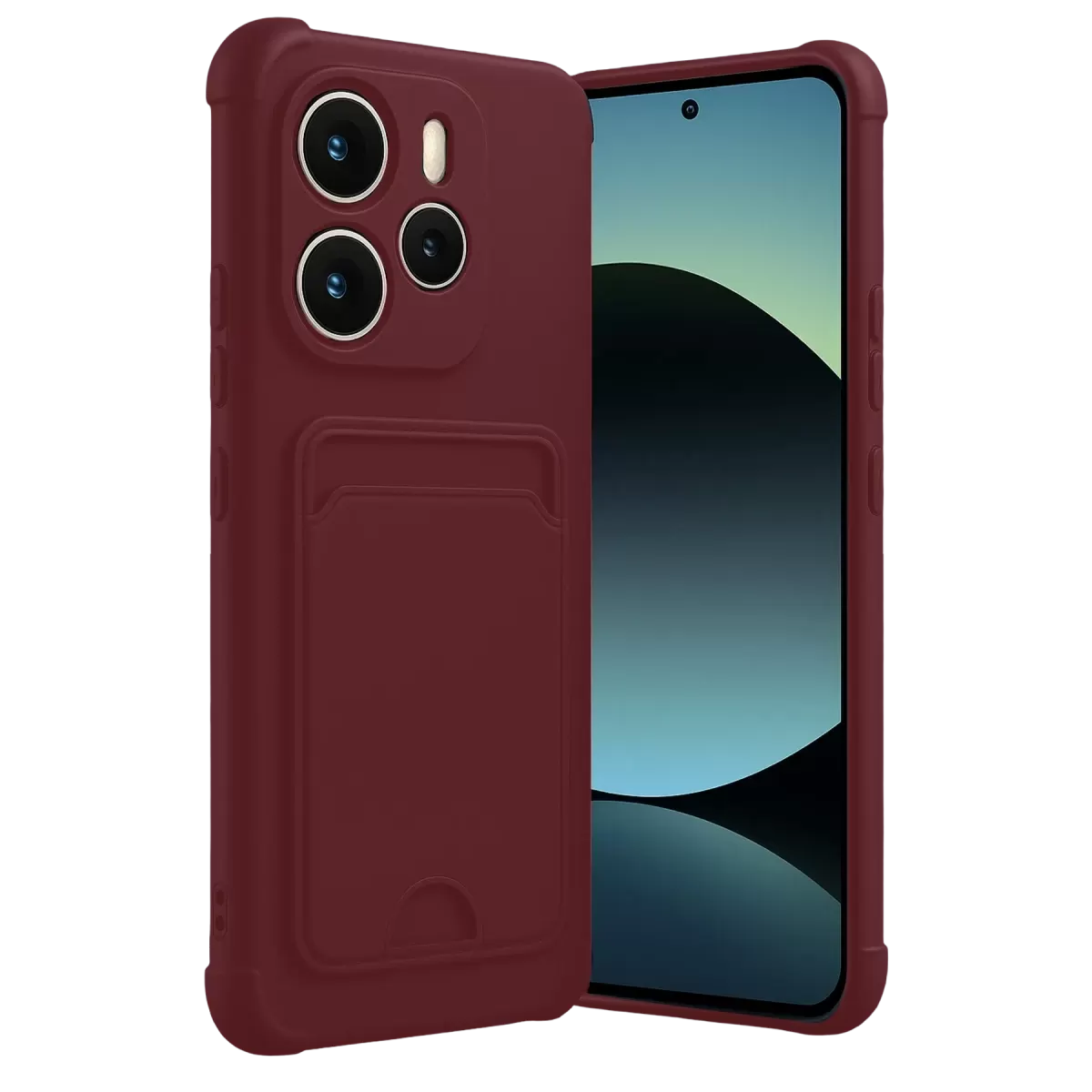 Newface Xiaomi Redmi Note 14 4G Kelvin Kartvizitli Silikon - Bordo