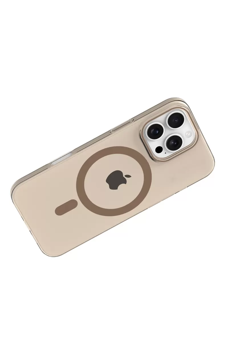 Joko Apple iPhone 16 Pro PC Blank Magsafe Kapak - Çöl Titanyum