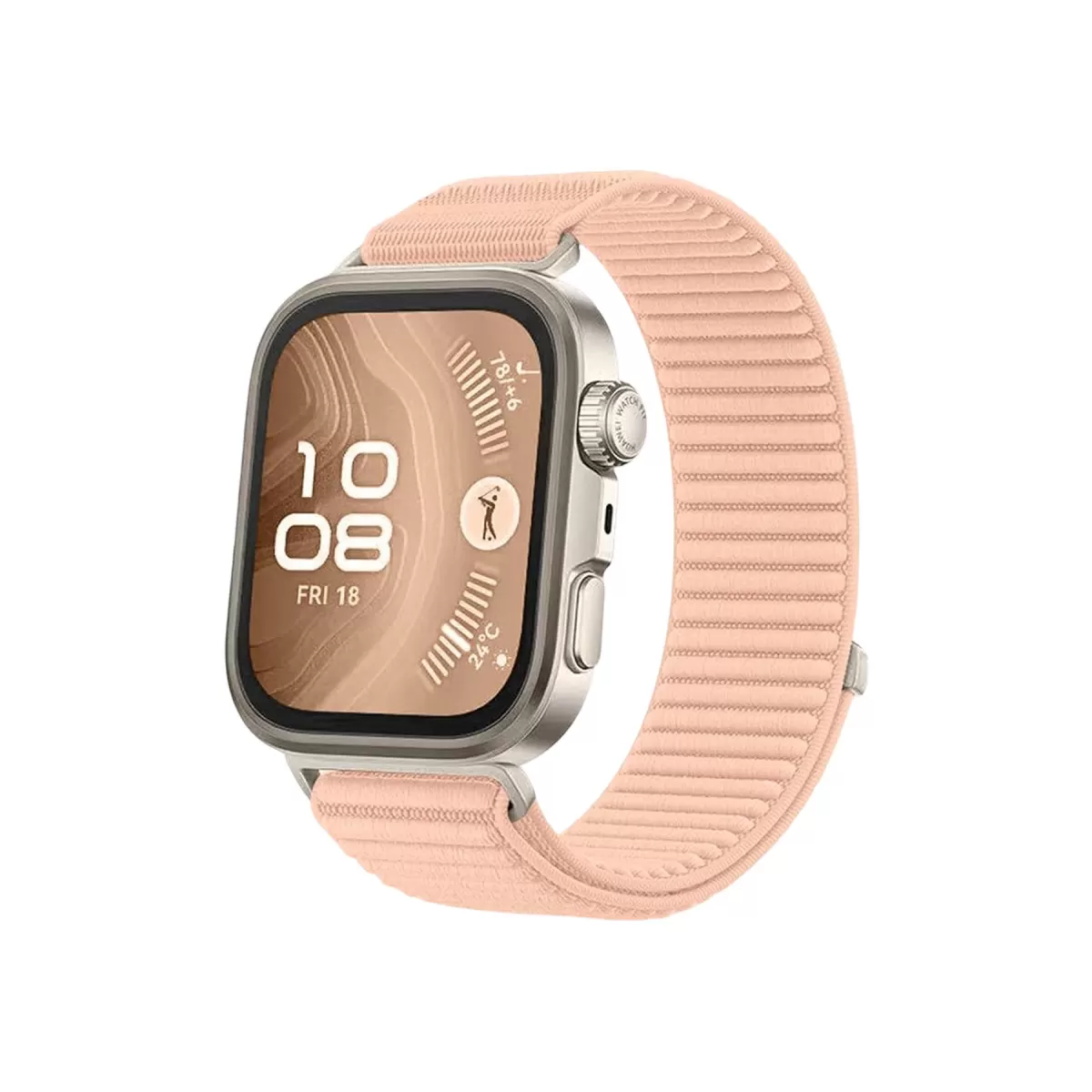 Newface Huawei Fit 4 Braid Kordon - Pudra