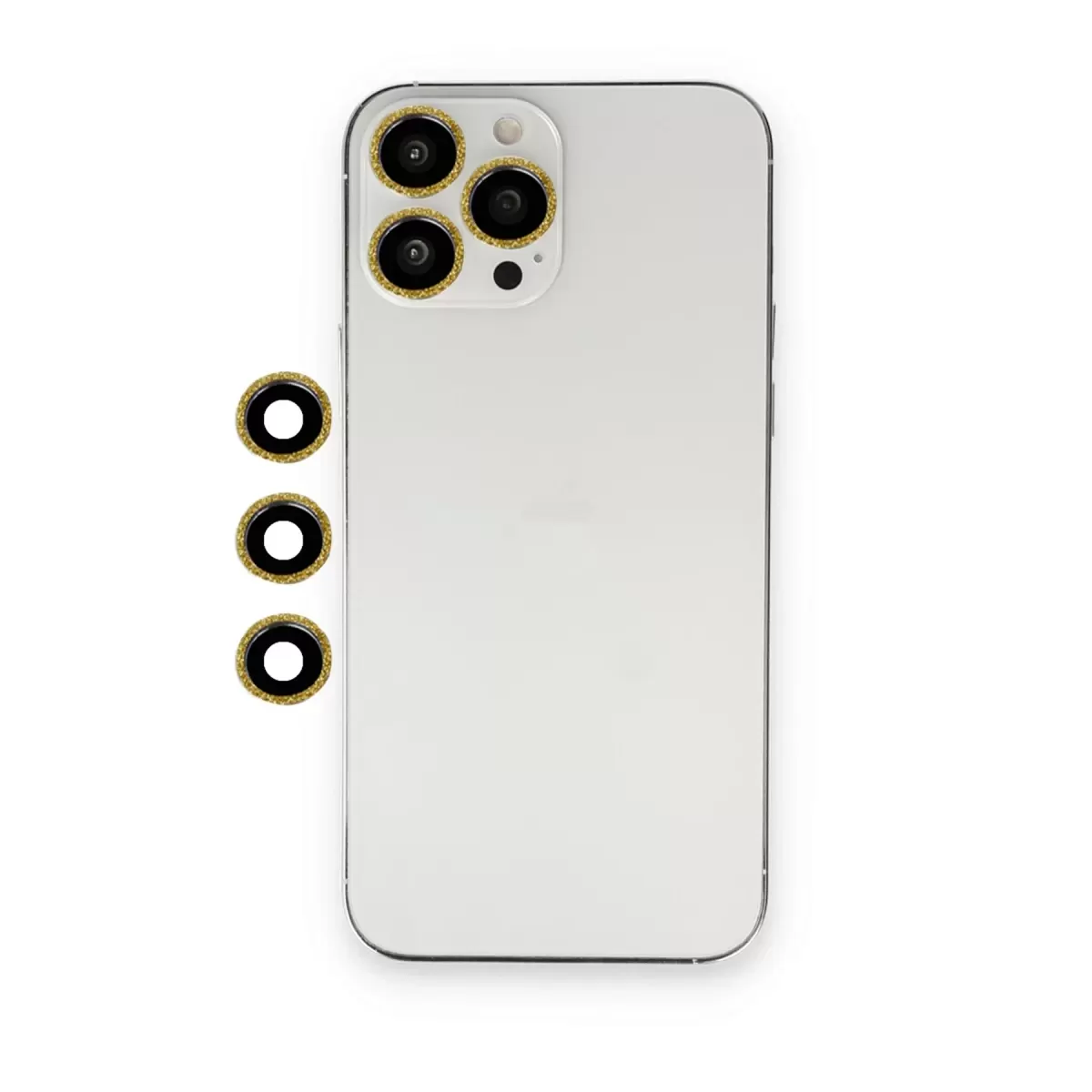 Newface Apple iPhone 13 Pro Max Shine Kamera Lens - Gold