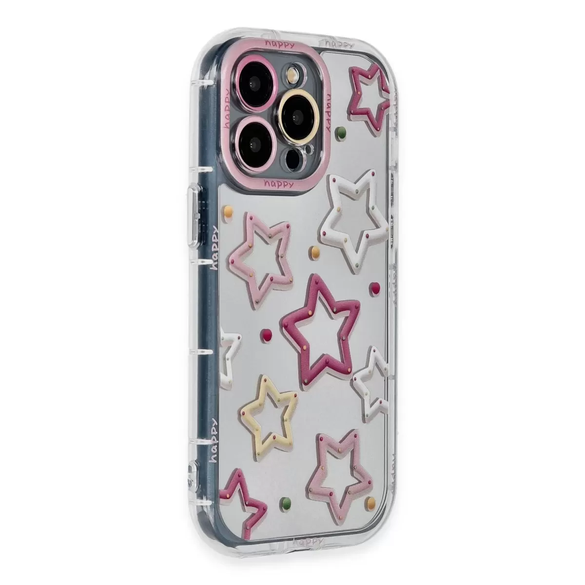 Newface Apple iPhone 15 Pro Max Kılıf Reflexion Desenli Kapak - Desen 3
