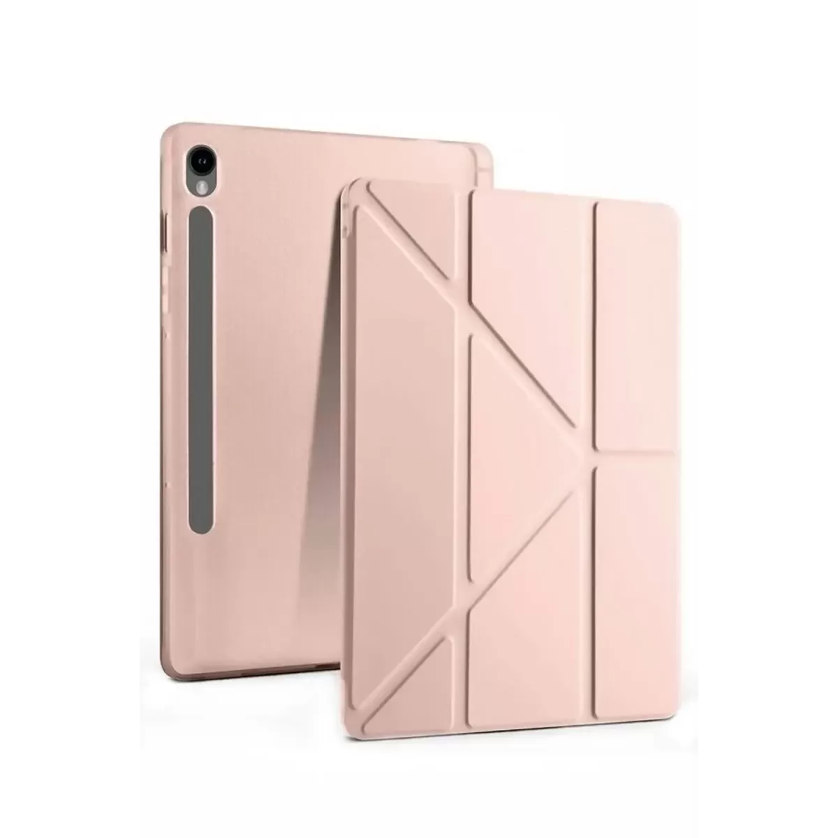 Newface Samsung Galaxy Tab S10 FE Plus 13.1 Kalemlikli Mars Tablet Kılıfı - Rose Gold