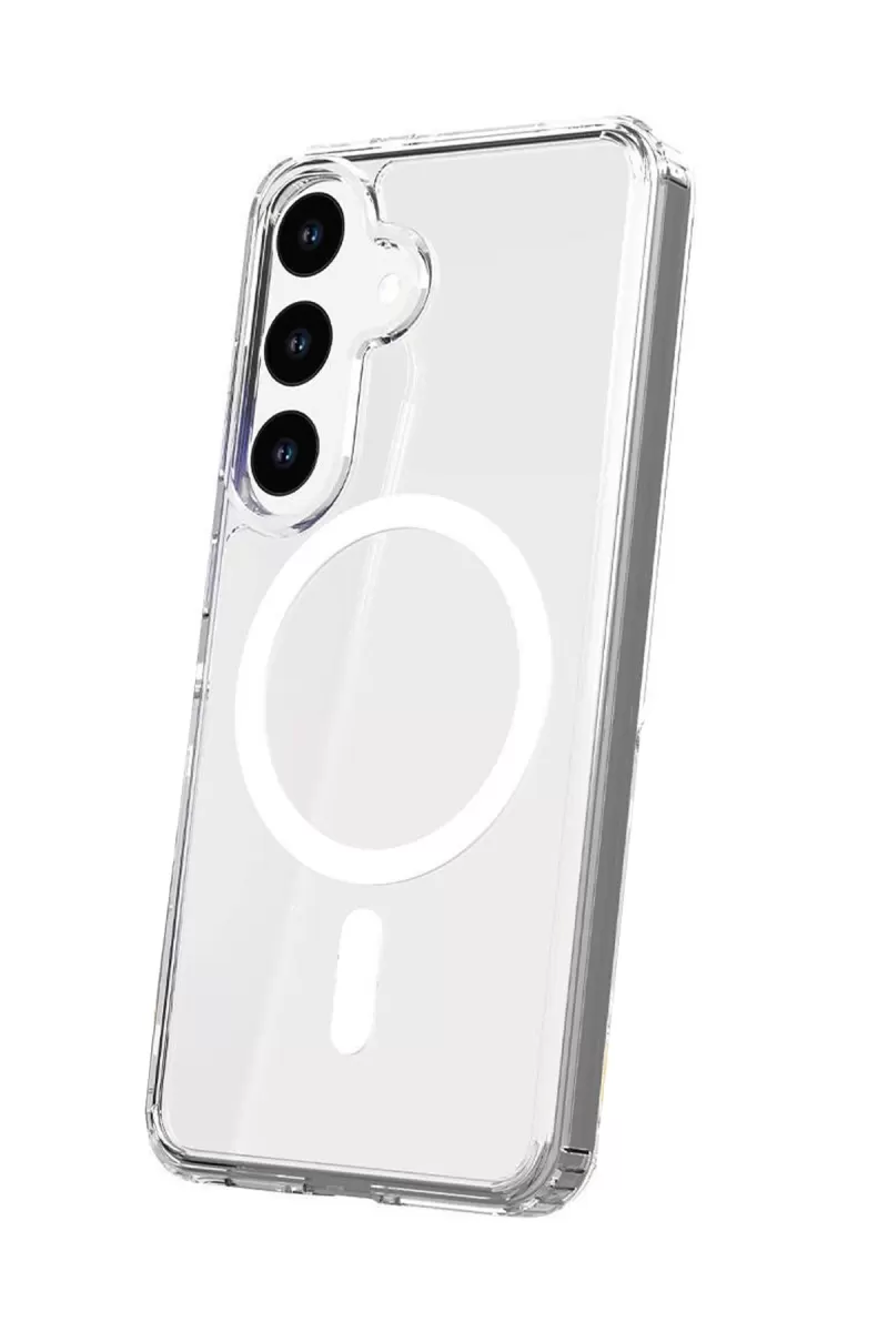 Newface Samsung Galaxy S25 FE Kılıf Magneticsafe Şeffaf Silikon - Şeffaf