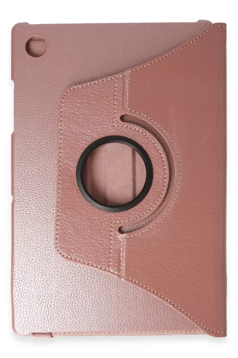 Newface Samsung Galaxy X200 Tab A8 10.5 Kılıf 360 Tablet Deri Kılıf - Rose Gold