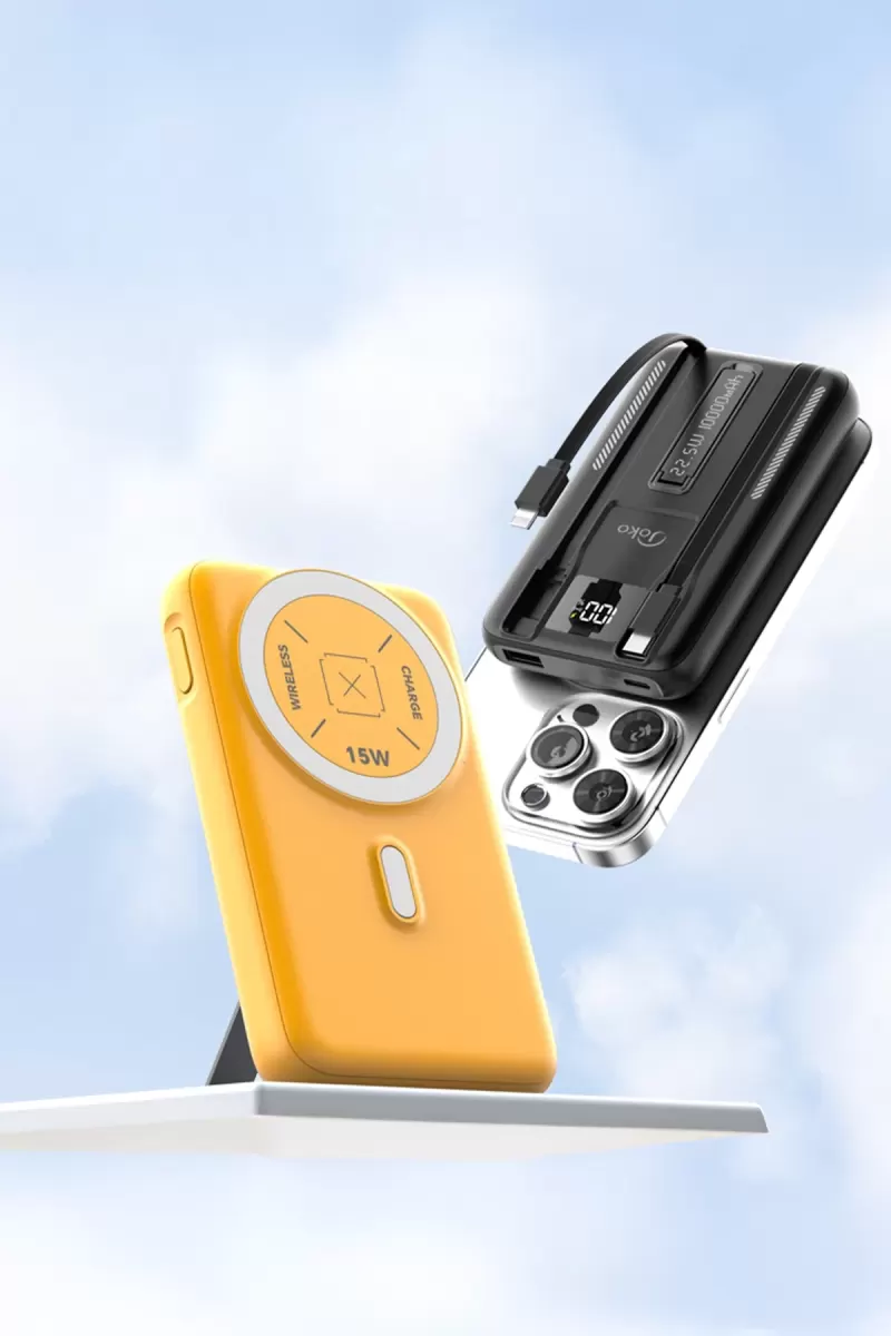 Joko J39 10.000 mAh 20W PD Dahili Kablolu Magsafe Powerbank - Siyah