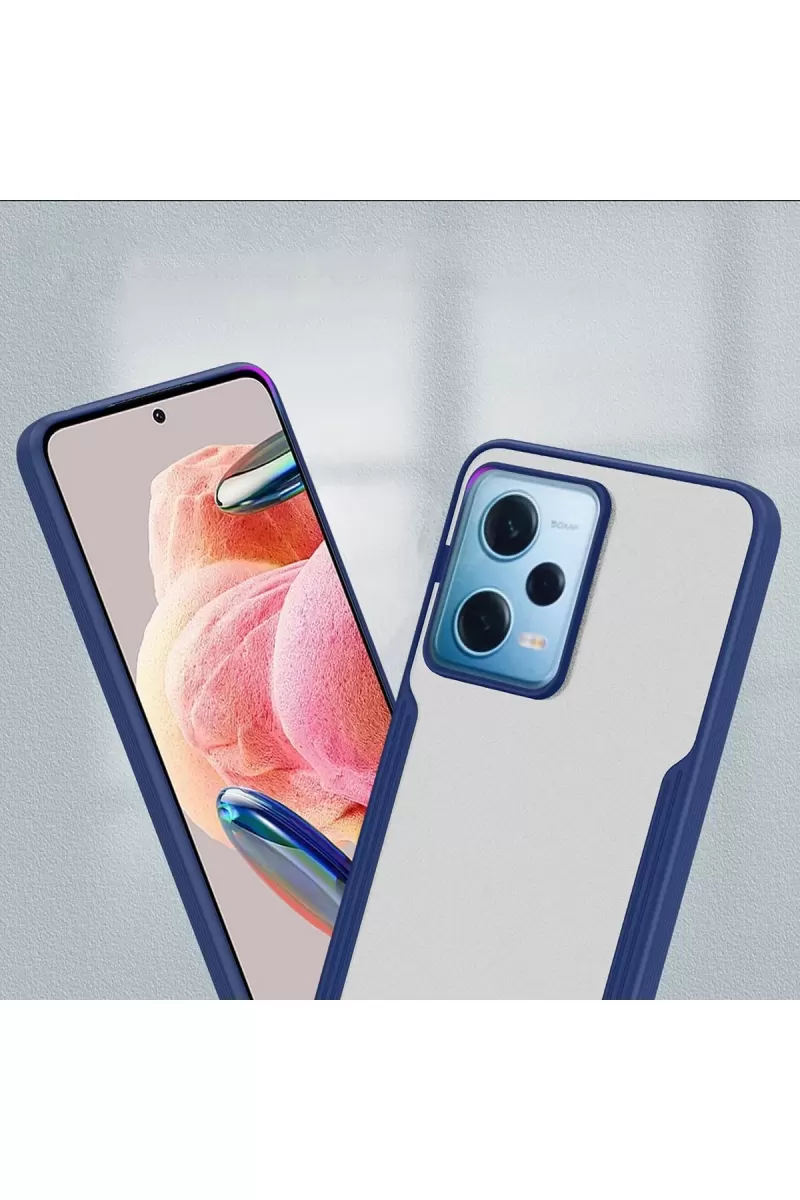 Newface Xiaomi Redmi Note 12 5G Kılıf Platin Silikon - Siyah