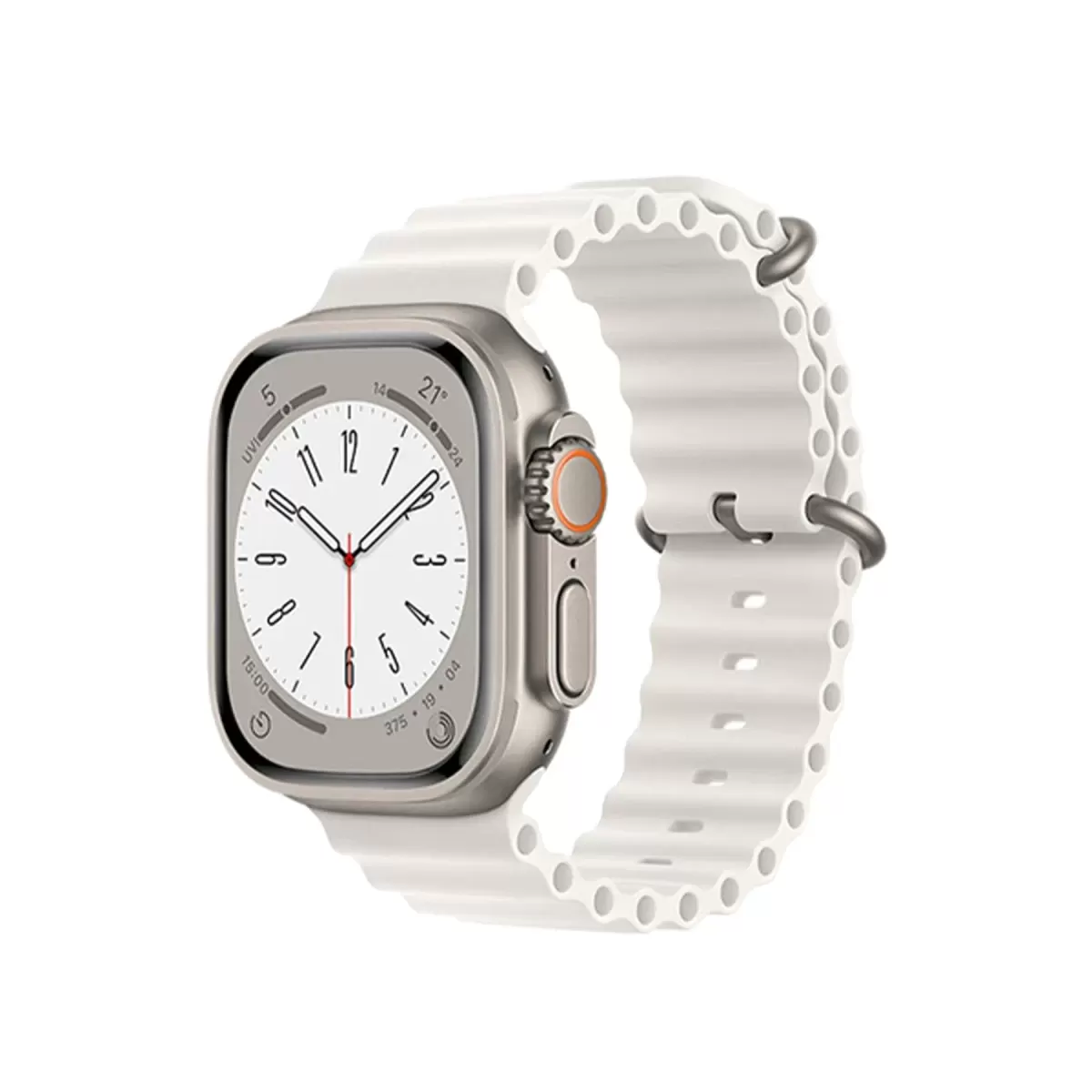 Newface Apple Watch 42mm Ocean Kordon - Beyaz