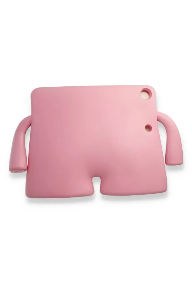 Newface Apple iPad 2022 10.9 (10.nesil) Kılıf Karakter Tablet Silikon - Açık Pembe