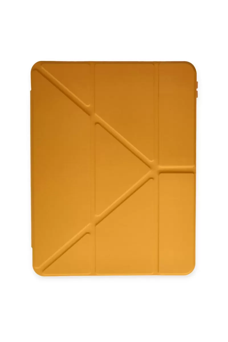 Newface Apple iPad 9.7 (2018) Kılıf Kalemlikli Mars Tablet Kılıfı - Sarı