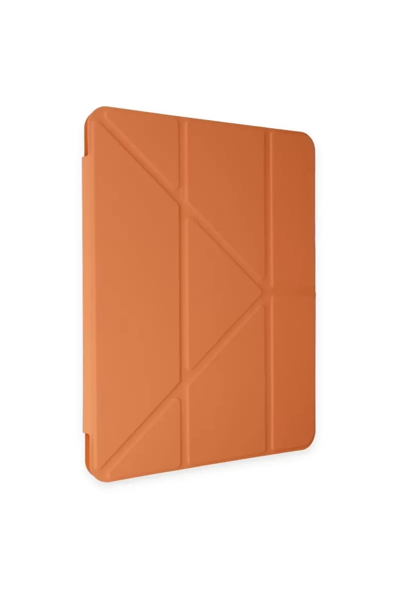 Newface Apple iPad 9.7 (2018) Kılıf Kalemlikli Mars Tablet Kılıfı - Turuncu