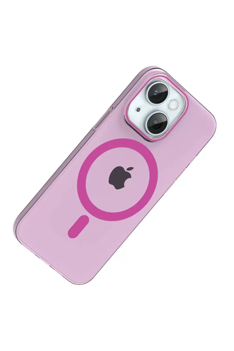 Joko Apple iPhone 14 PC Blank Magsafe Kapak - Pembe