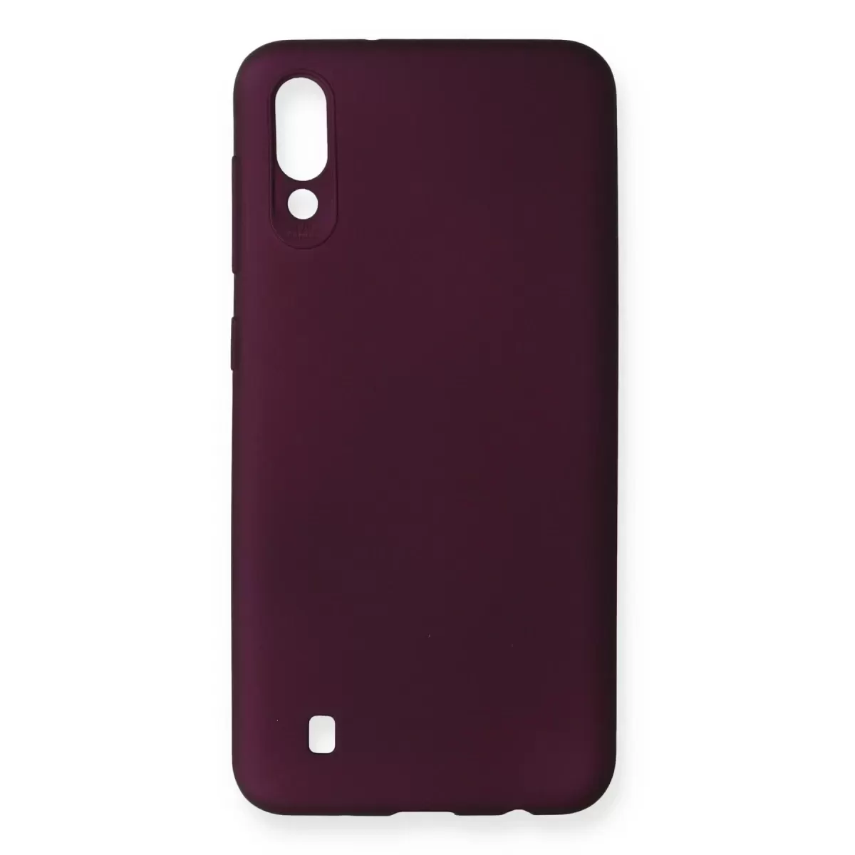 Newface Samsung Galaxy M10 Kılıf First Silikon - Mürdüm