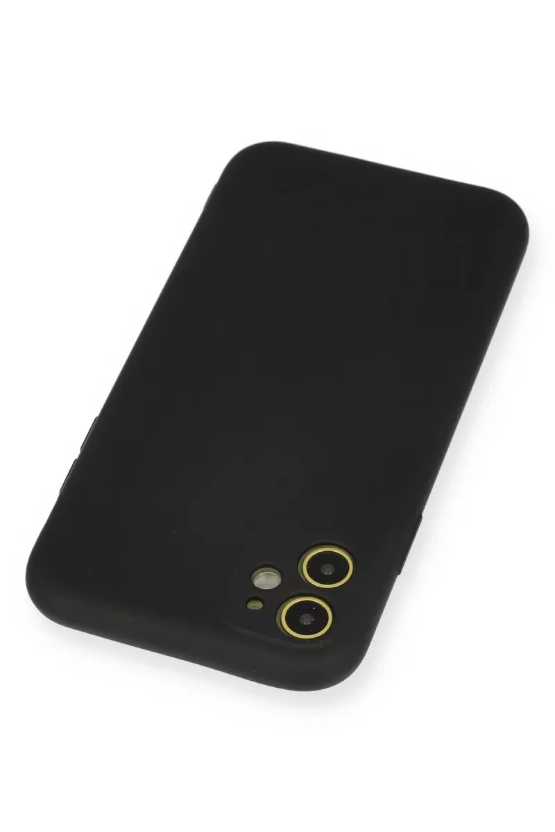 Newface Apple iPhone 11 Kılıf Nano içi Kadife Silikon - Siyah