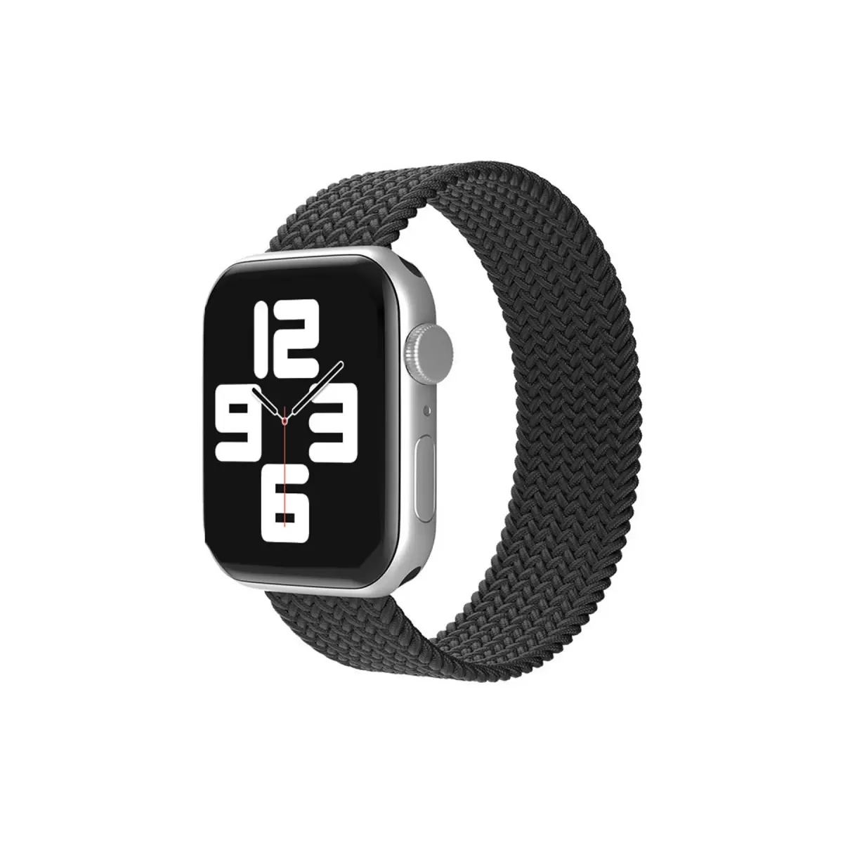 Newface Apple Watch 42mm Ayarlı Solo Silikon Kordon - Siyah