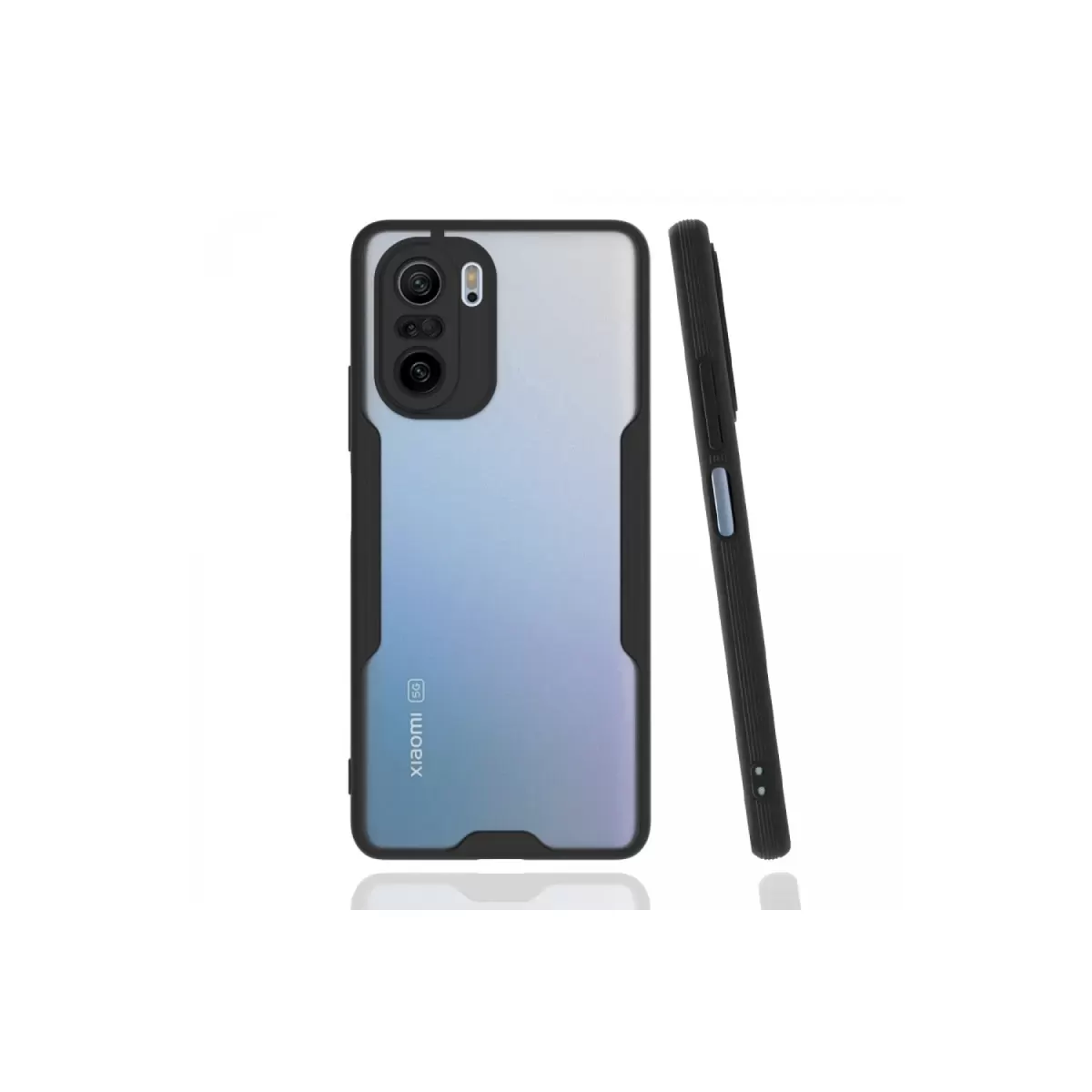 Newface Xiaomi Poco F3 Kılıf Platin Silikon - Siyah