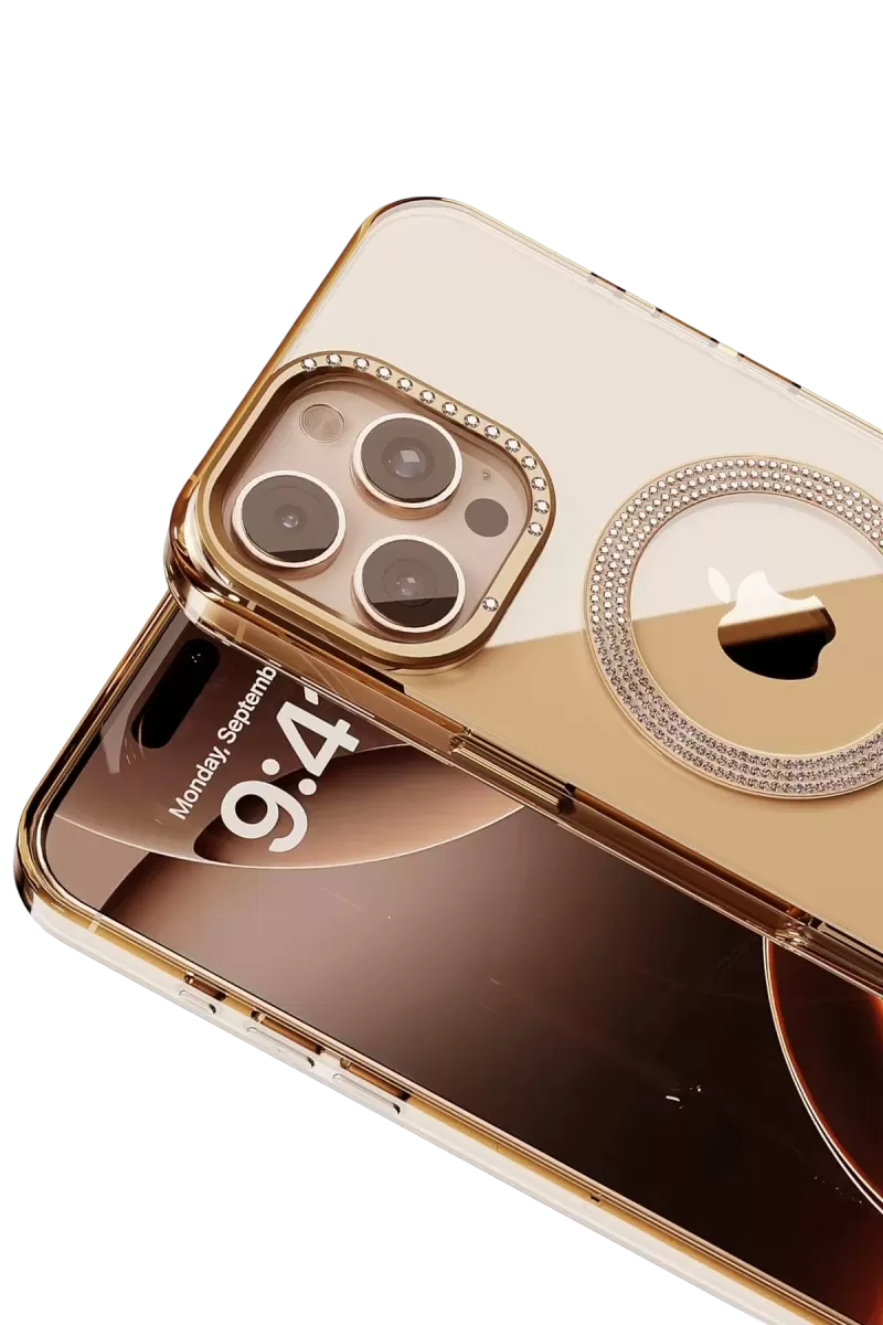 Joko Apple iPhone 16 Pro Max Tash Diamond Magsafe Kapak - Gold