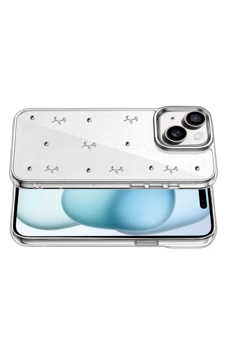Newface Apple iPhone 15 Plus Fiyonk Desenli Kapak - Desen 4