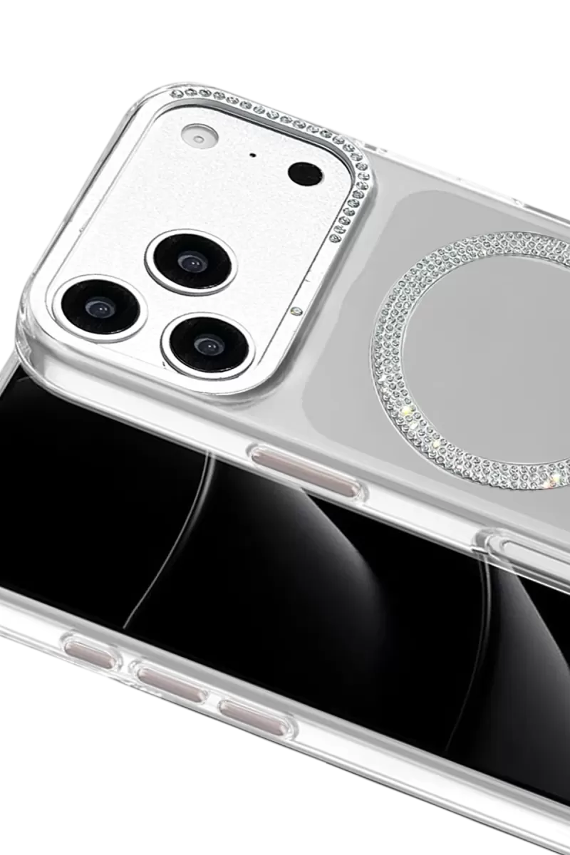 Joko Apple iPhone 17 Pro Max Tash Diamond Magsafe Kapak - Beyaz