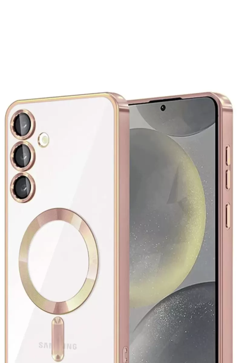 Newface Samsung Galaxy A56 Kross Magneticsafe Kapak - Rose