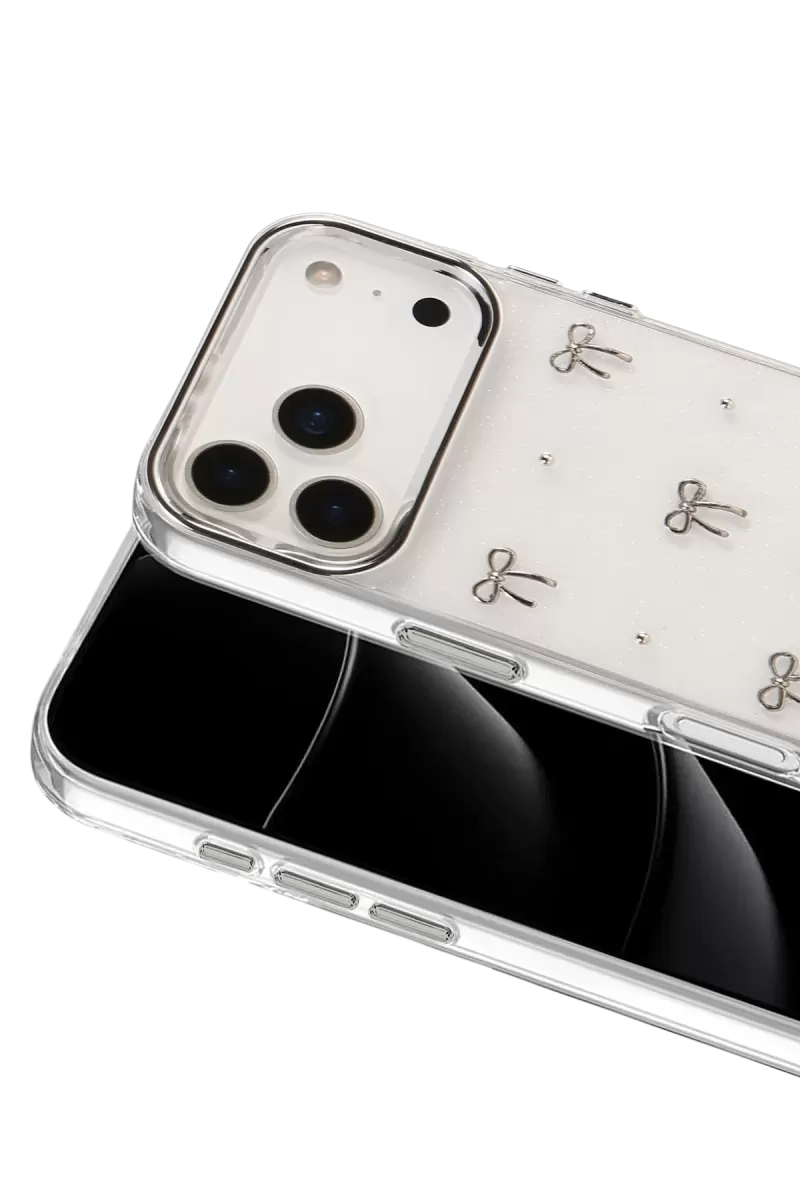 Newface Apple iPhone 17 Pro Max Fiyonk Desenli Kapak - Desen 5
