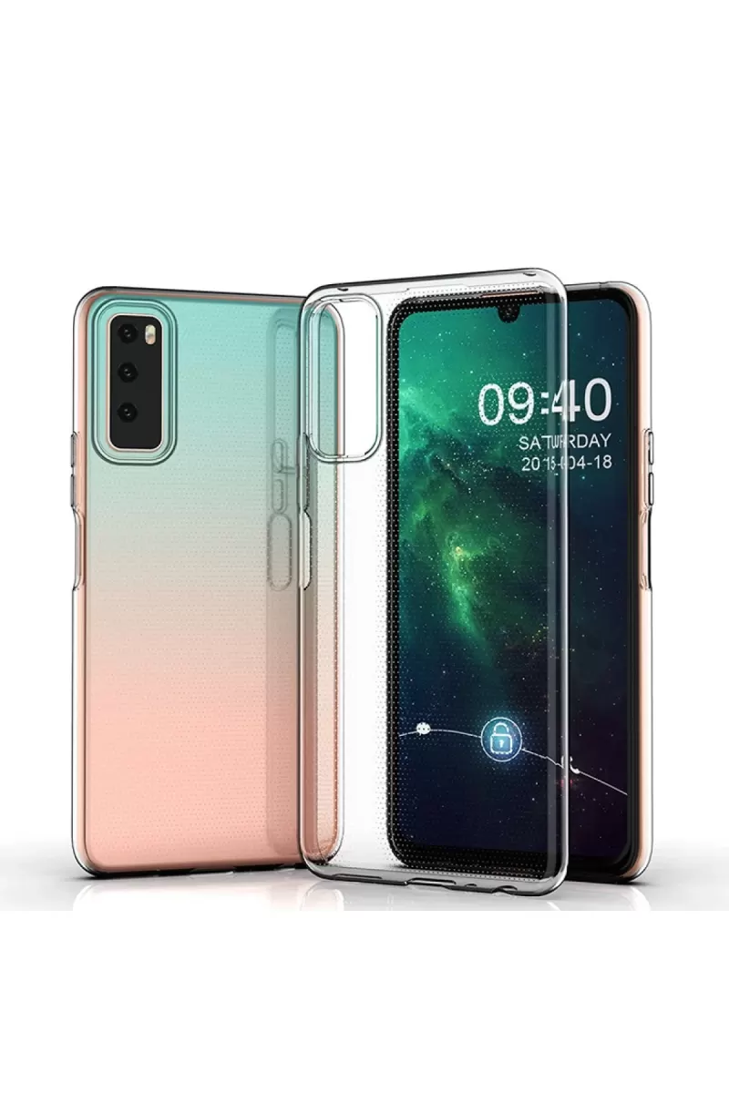Newface Vivo Y53S Kılıf Lüx Şeffaf Silikon