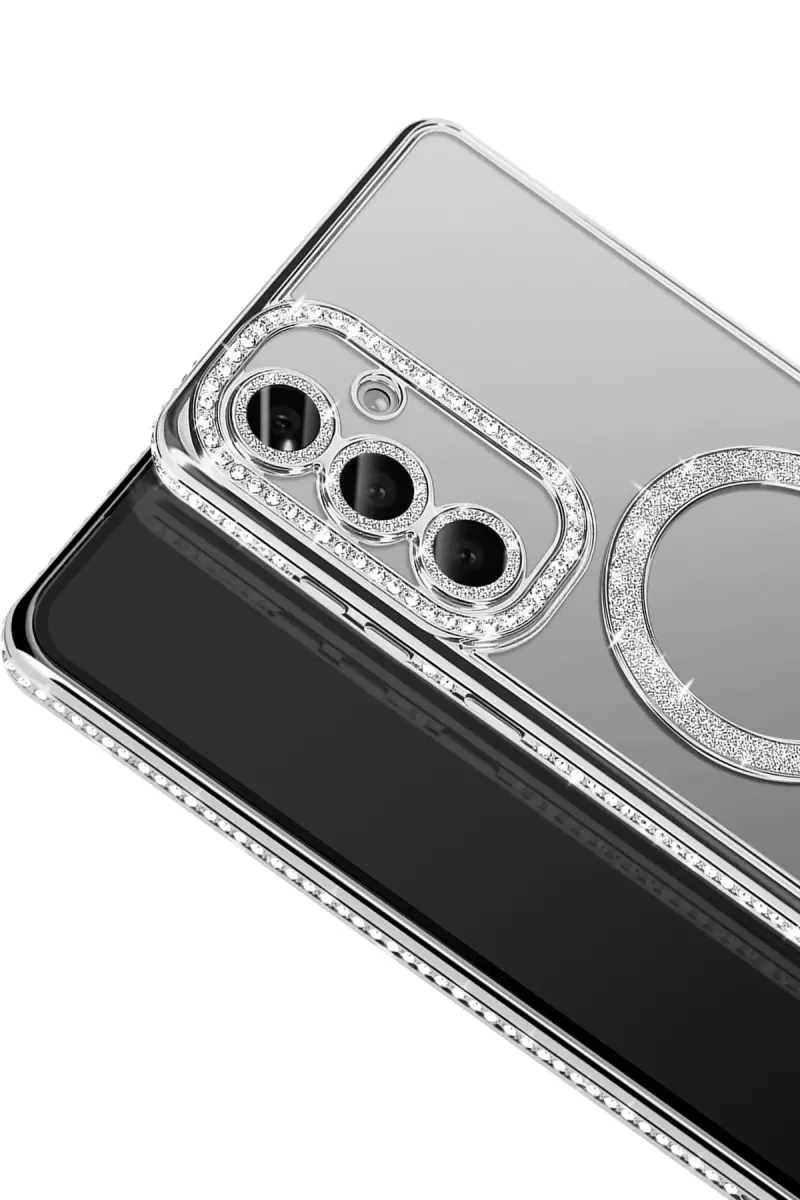 Newface Samsung Galaxy S26 Joke Simli Magneticsafe Kılıf - Gümüş