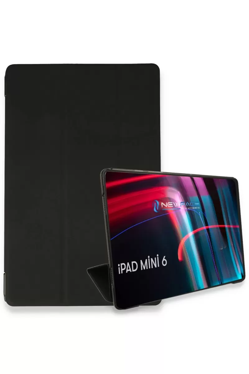 Newface Apple iPad Mini 6 Kılıf Tablet Smart Kılıf - Siyah
