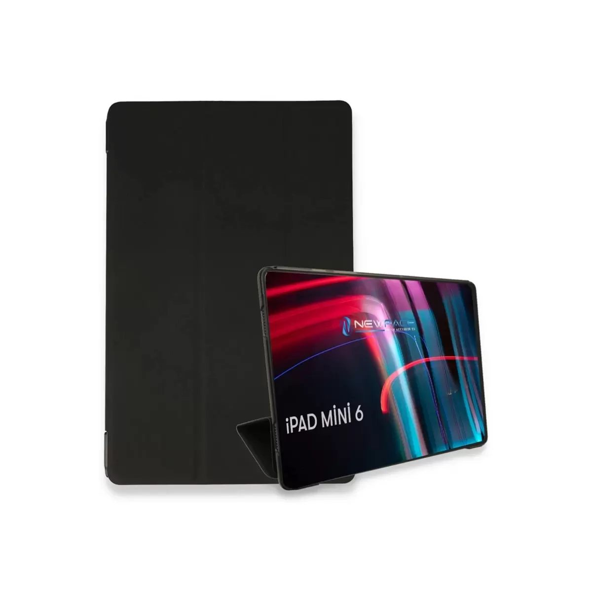 Newface Apple iPad Mini 6 Kılıf Tablet Smart Kılıf - Siyah