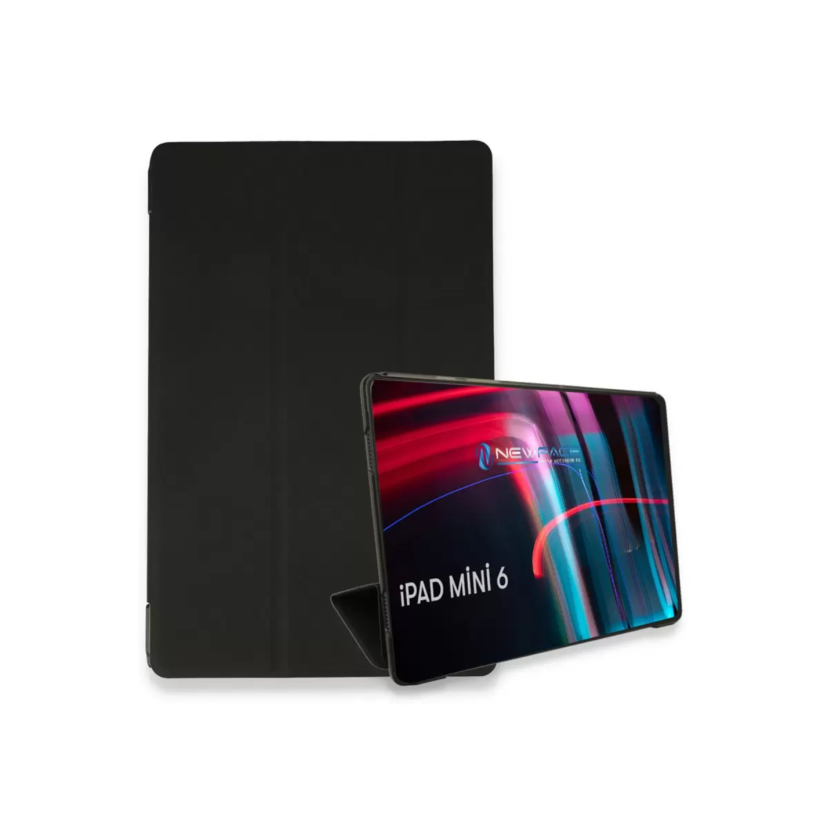 Newface Apple iPad Mini 6 Kılıf Tablet Smart Kılıf - Siyah