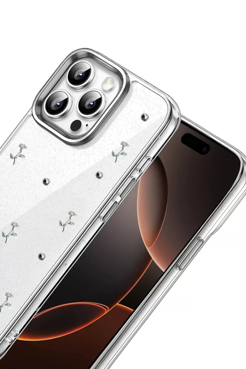 Newface Apple iPhone 16 Pro Fiyonk Desenli Kapak - Desen 4