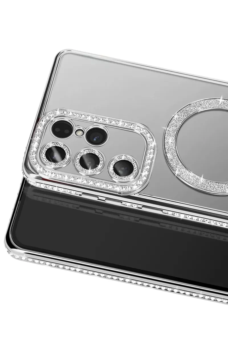 Newface Samsung Galaxy S26 Ultra Joke Simli Magneticsafe Kılıf - Gümüş