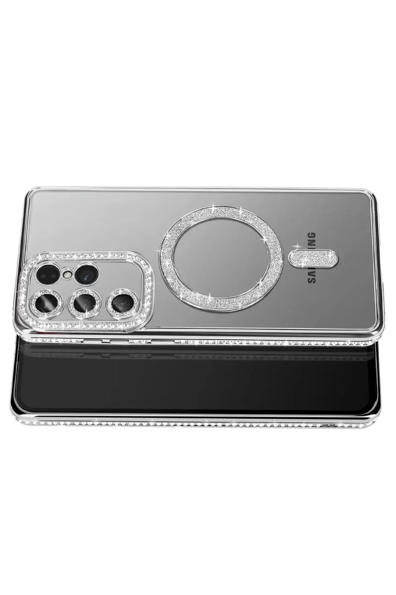 Newface Samsung Galaxy S26 Ultra Joke Simli Magneticsafe Kılıf - Gümüş
