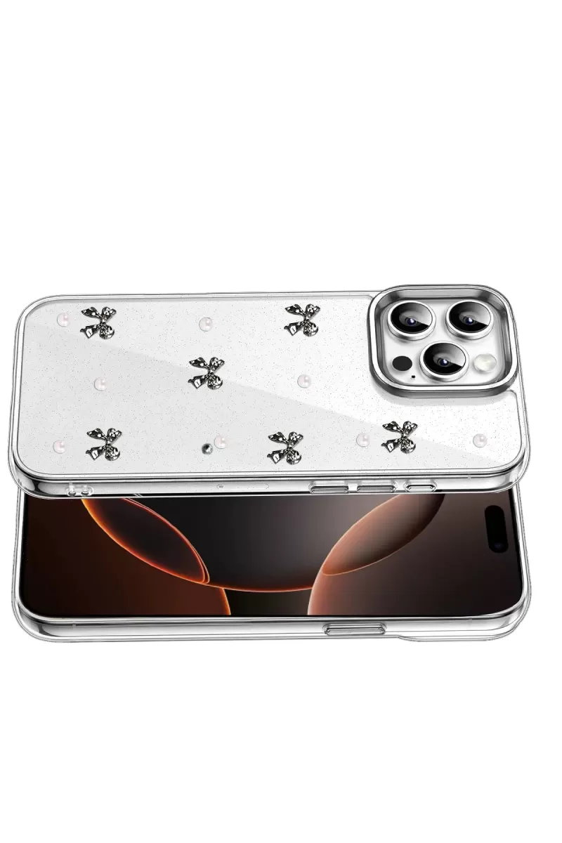 Newface Apple iPhone 16 Pro Fiyonk Desenli Kapak - Desen 8