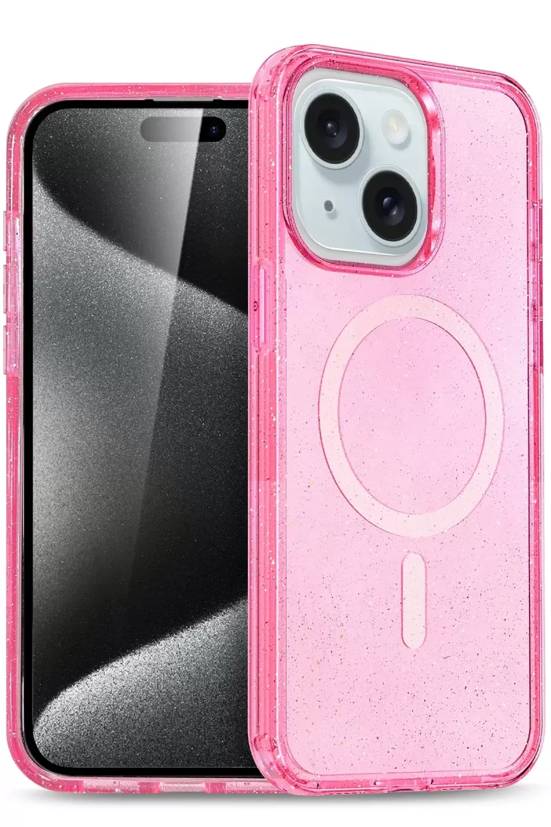 Joko Apple iPhone 15 Star Magsafe Kapak - Pembe