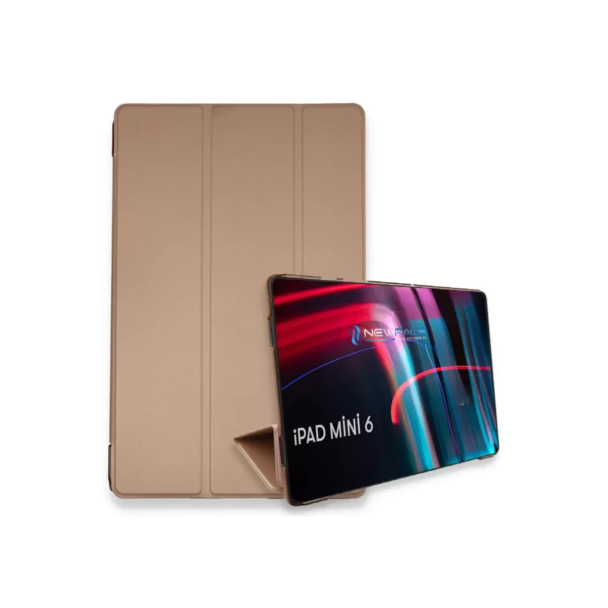 Newface Apple iPad Mini 6 Kılıf Tablet Smart Kılıf - Rose Gold