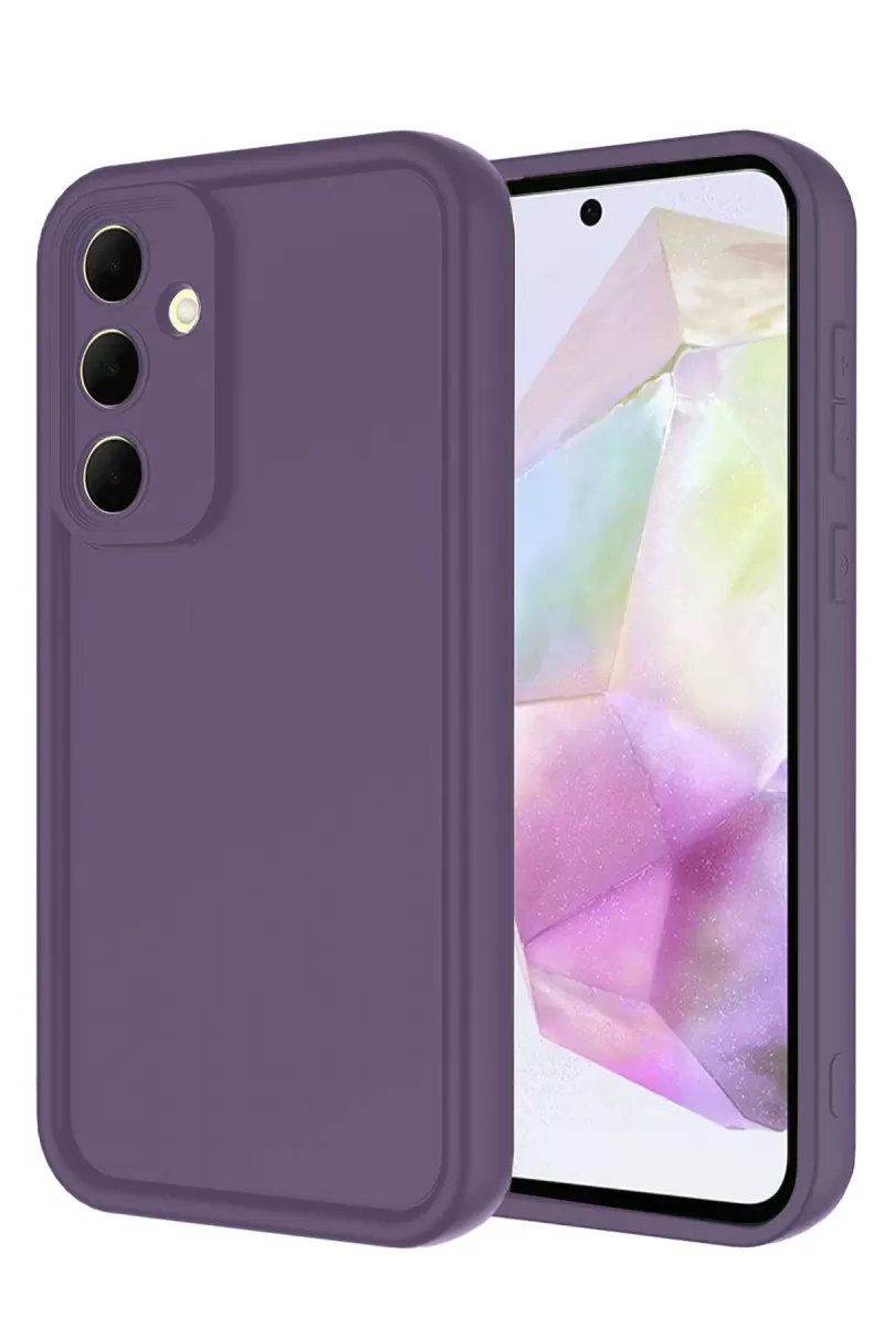 Newface Samsung Galaxy A17 5G Viera Silikon - Mürdüm