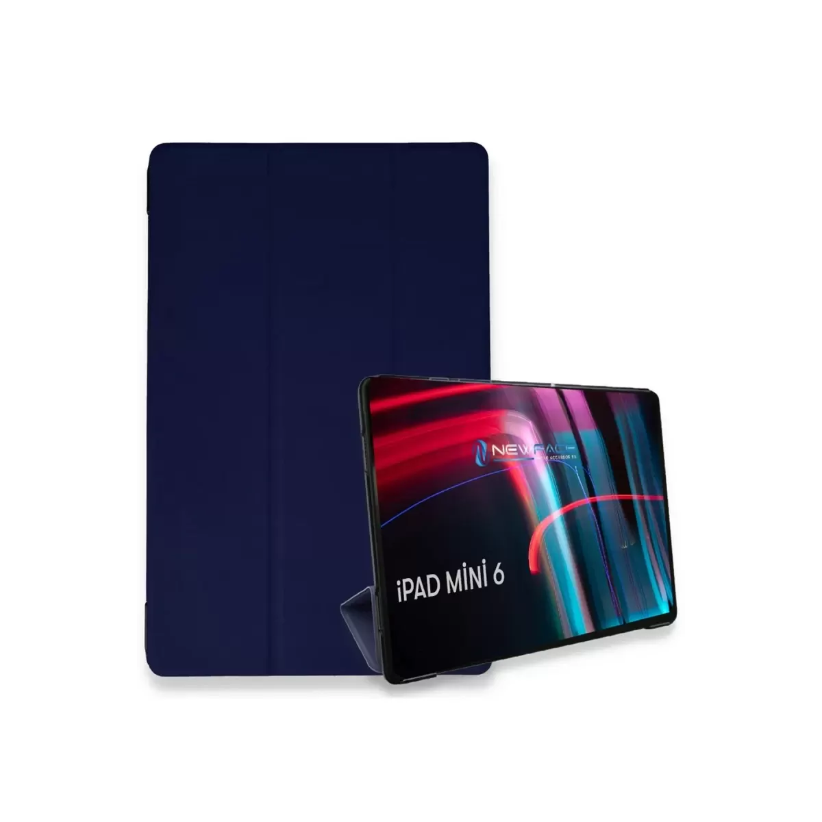Newface Apple iPad Mini 6 Kılıf Tablet Smart Kılıf - Lacivert