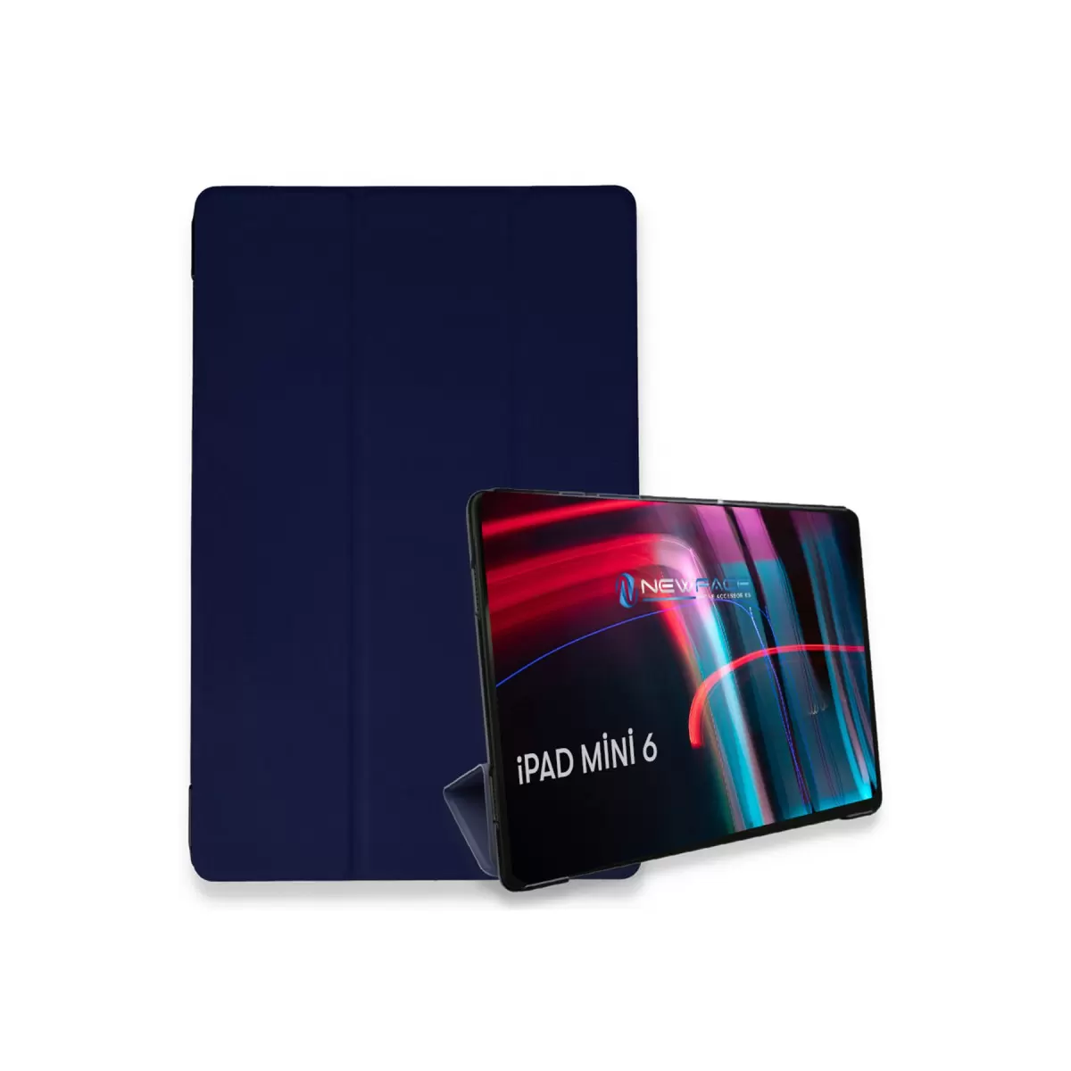 Newface Apple iPad Mini 6 Kılıf Tablet Smart Kılıf - Lacivert
