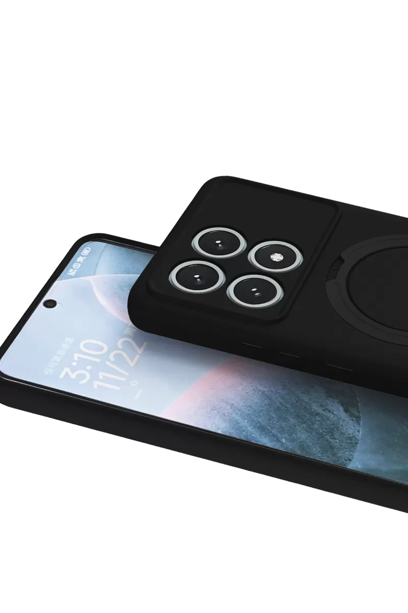 Newface Xiaomi Poco X6 Pro Regal Magsafe Standlı Kapak - Siyah