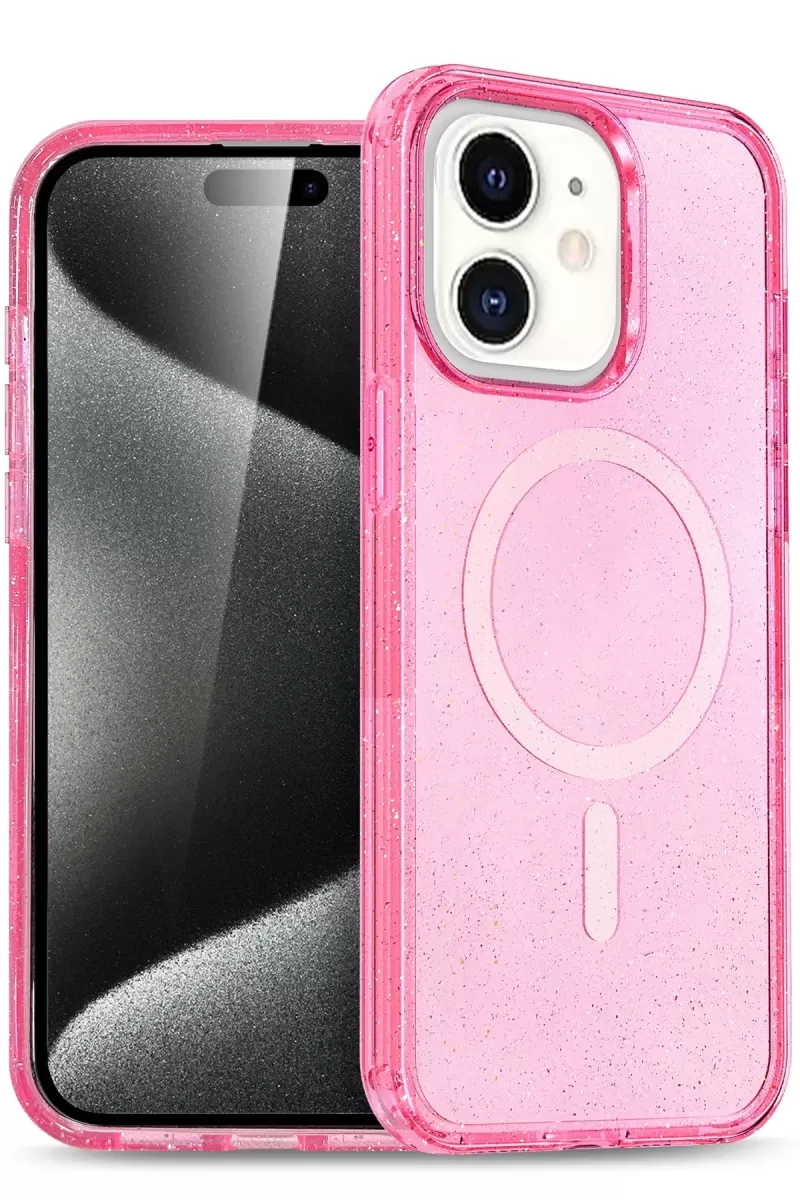 Joko Apple iPhone 12 Star Magsafe Kapak - Pembe