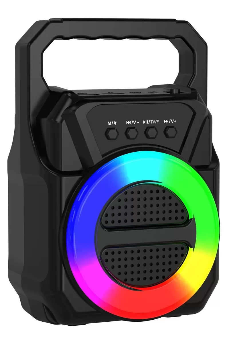 Newface ABS-1309 RGB FM Kablosuz Hoparlör - Siyah