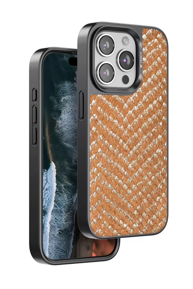 Venco Apple iPhone 15 Viper Kapak - Kahverengi