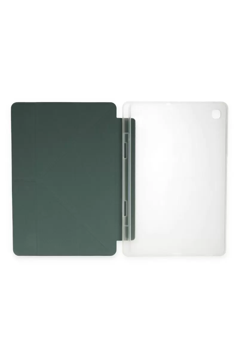 Newface Xiaomi Redmi Pad SE Kılıf Kalemlikli Mars Tablet Kılıfı - Koyu Yeşil