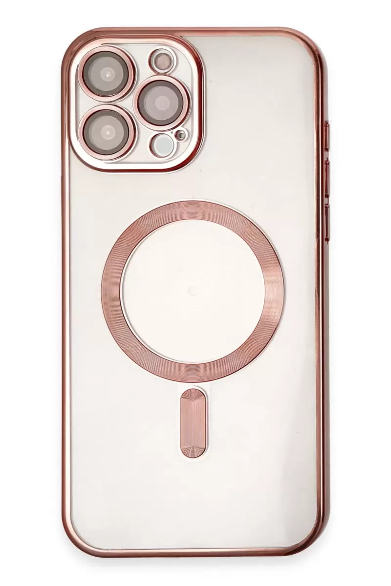 Newface Apple iPhone 15 Pro Kılıf Kross Magneticsafe Kapak - Rose