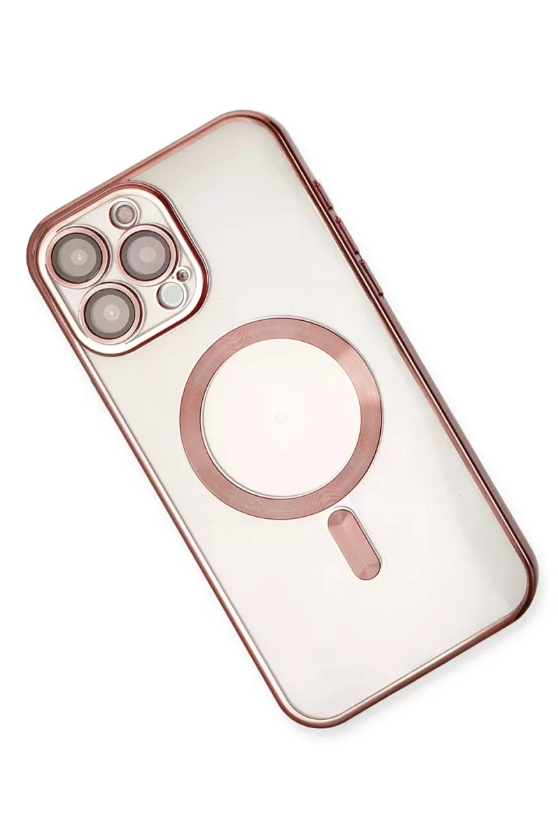 Newface Apple iPhone 15 Pro Kılıf Kross Magneticsafe Kapak - Rose